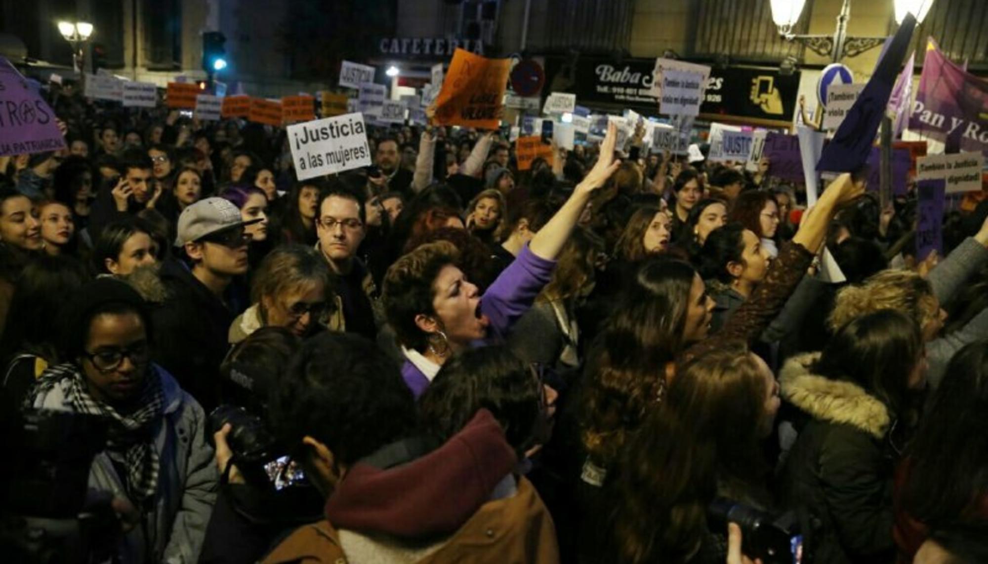 Concentración, Madrid contra la violencia machista 17 de noviembre